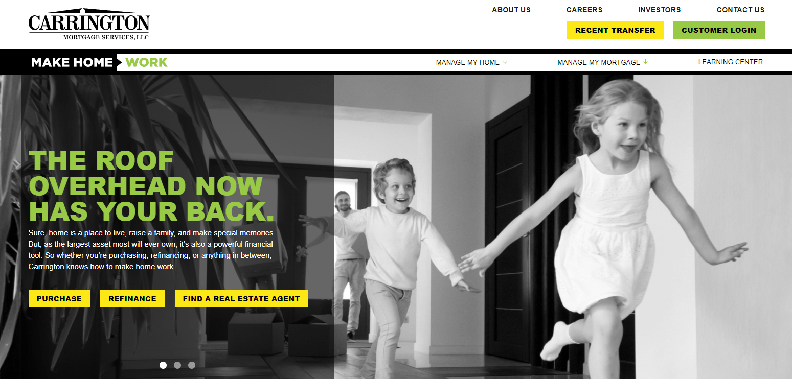 Carrington Mortgage — how to apply for an online loan, review of the