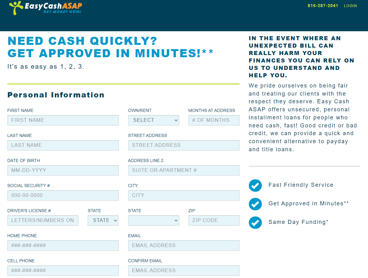 Full Easy Cash ASAP Account Review 2024