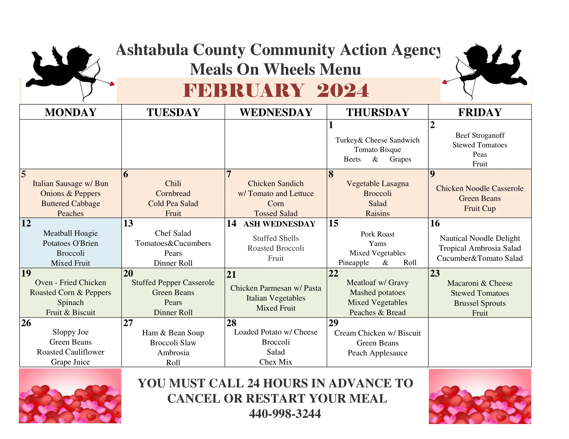 Menu Senior Nutrition Program Senior Services Get Help