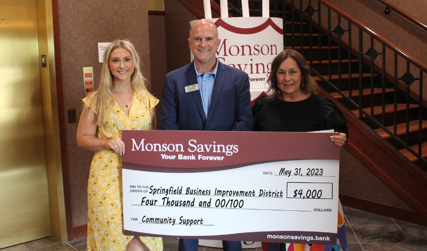 Monson Savings Bank Supports Business Improvement District