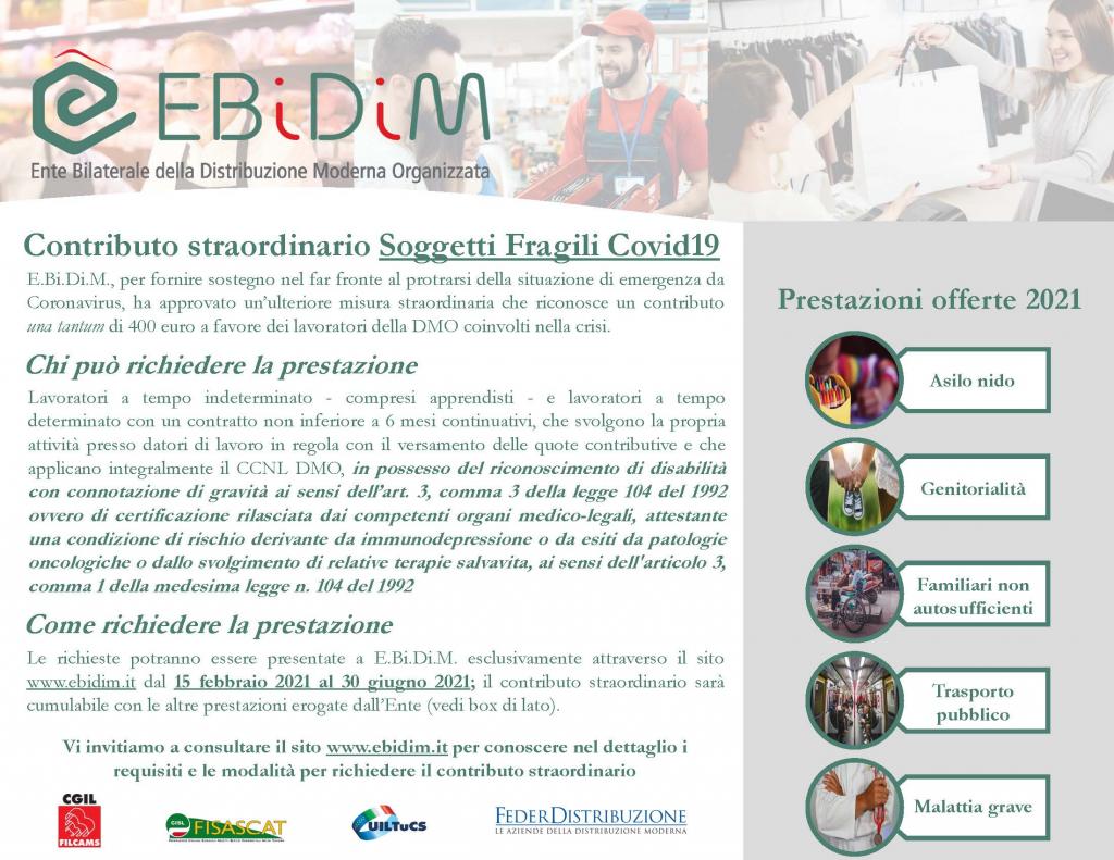 Distribuzione Moderna Organizzata, L'ente Bilaterale Ebidim Approva Il Contributo Straordinario Per I Soggetti Fragili Colpiti Dal Covid-19. Guarini: «Bilateralità Si Afferma Come Punto Di Riferimento Certo Per I Lavoratori» | Fisascat 791_x_1024_jpg