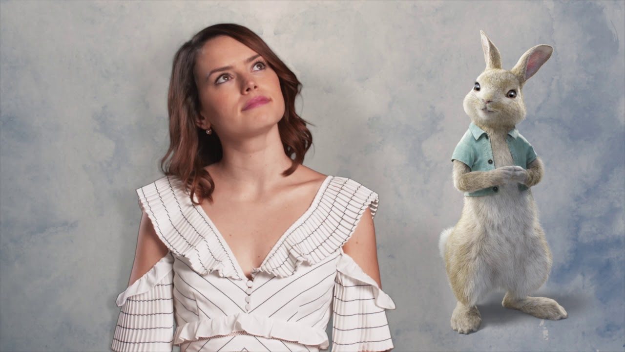 Peter Rabbit character featurettes for Daisy Ridley's CottonTail and