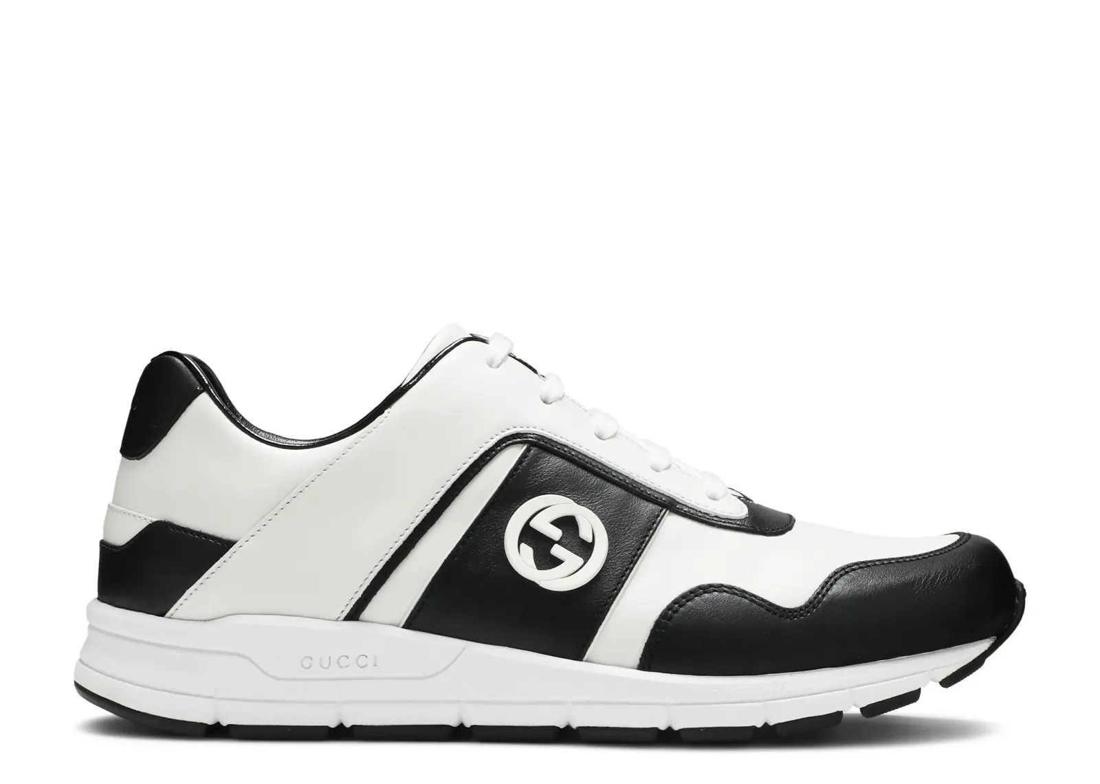 Buy black and white gucci shoes cheap online