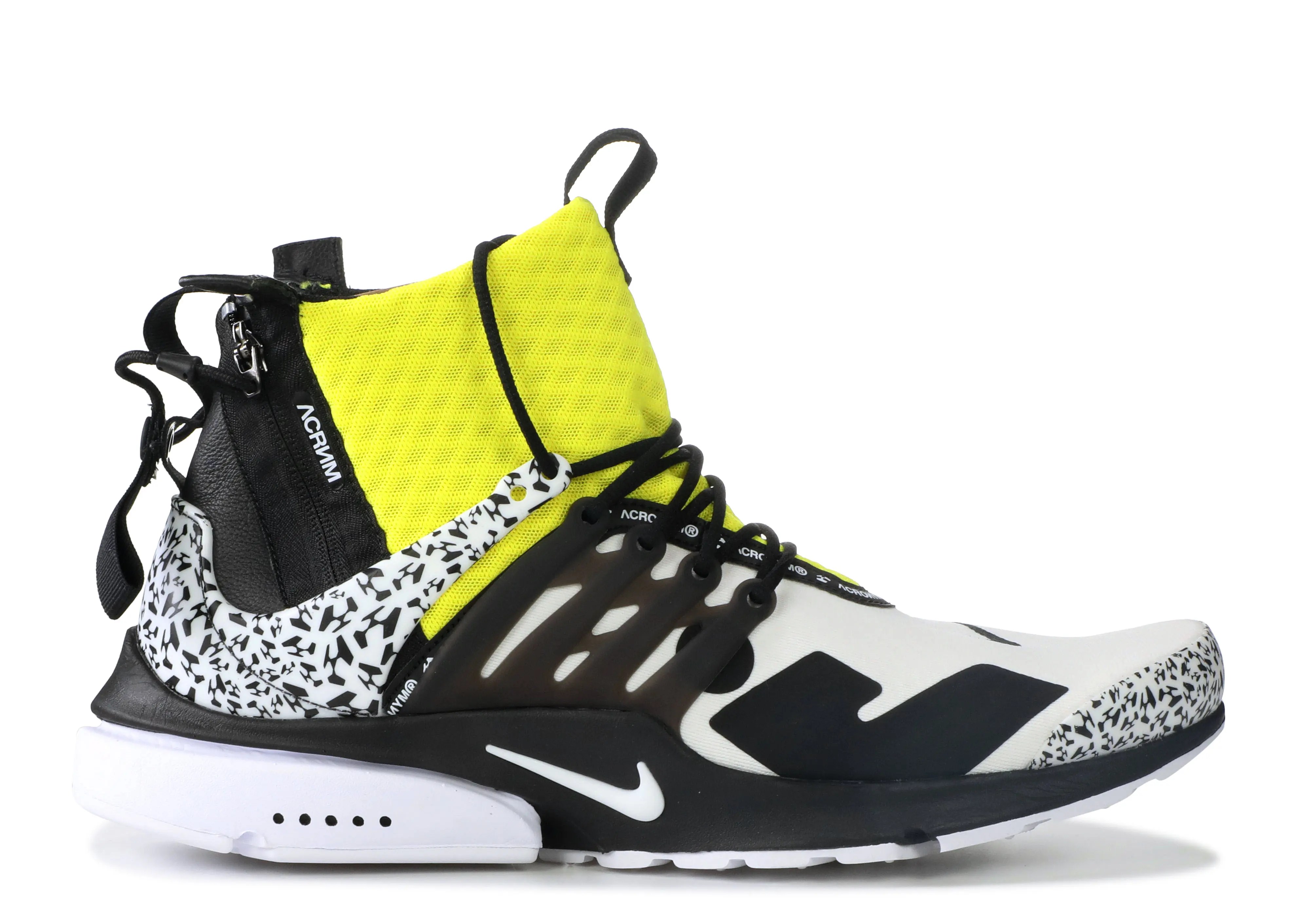 Acronym X Air Presto Mid 'Dynamic Yellow' Nike AH7832 100 white