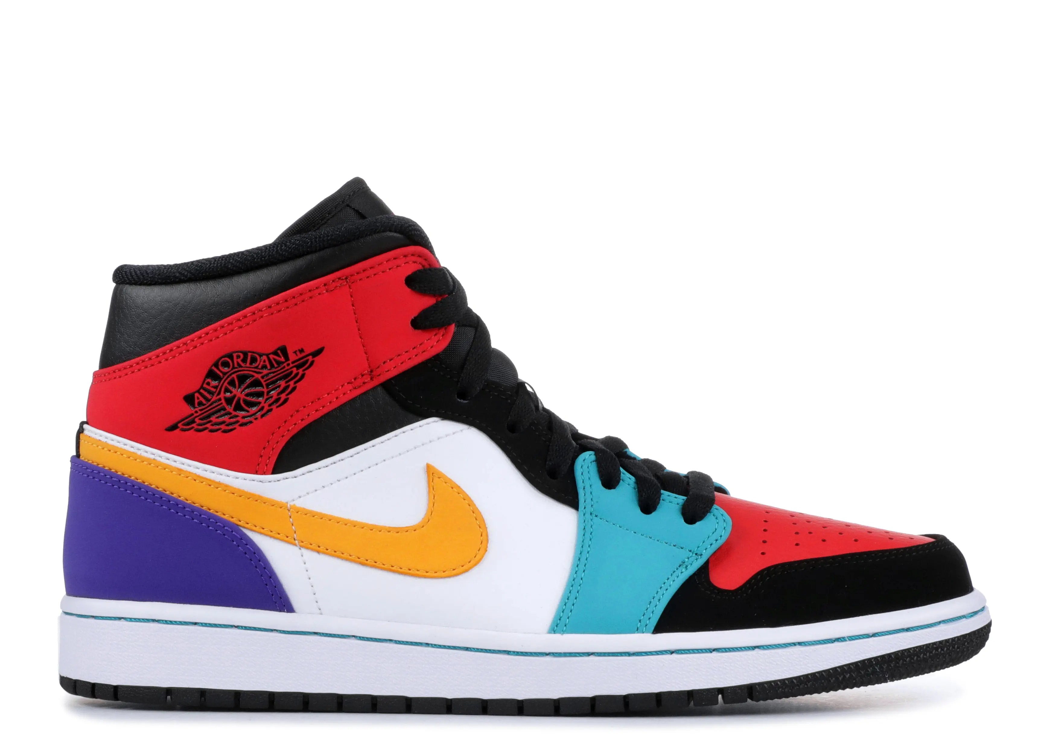 Air Jordan 1 Mid 'Multi Color' Air Jordan 554724 125 white/blackturbo greenuniversity