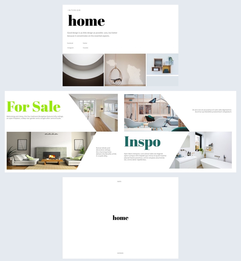 Interior Design Brochure Samples PDF Template