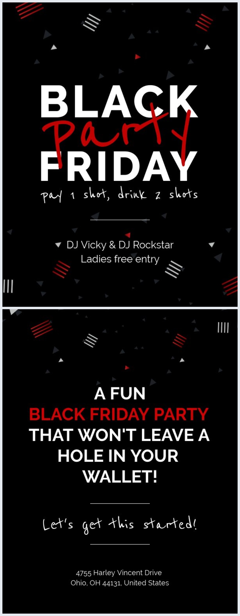 Free Black Friday Party Flyer Flipsnack
