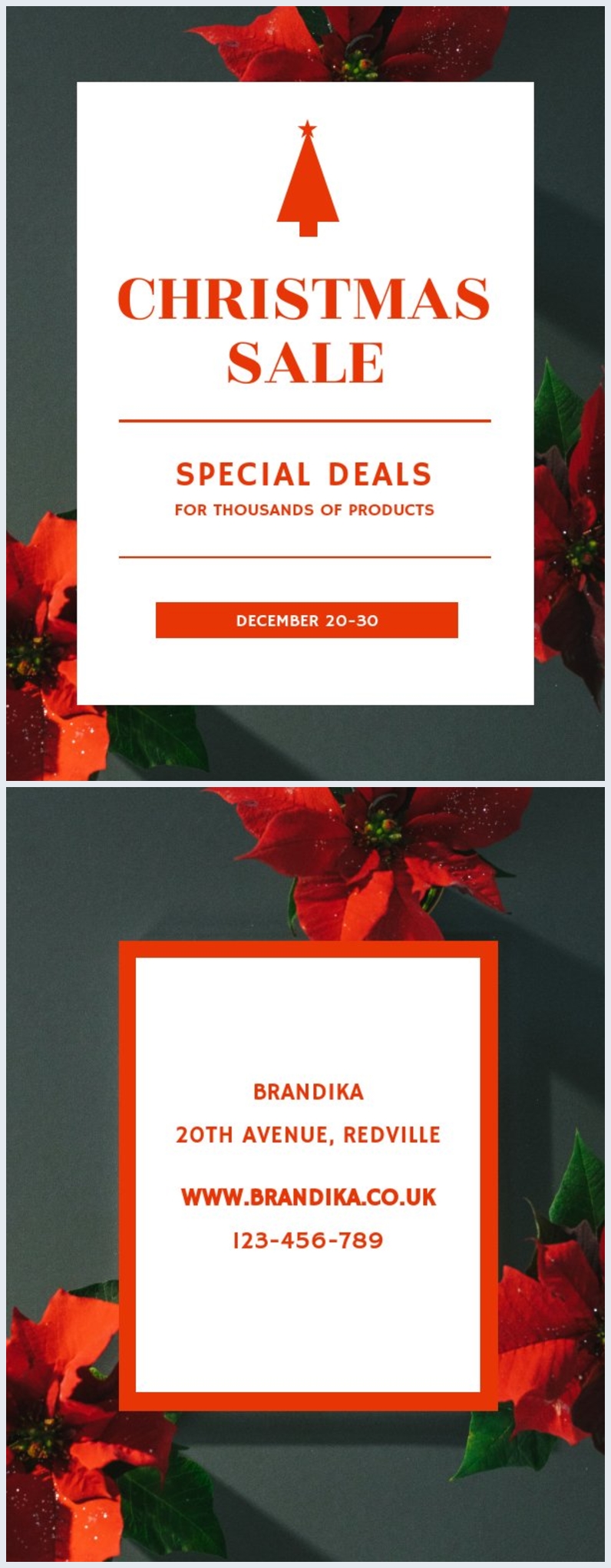 Free Christmas Sale Flyer Template Flipsnack