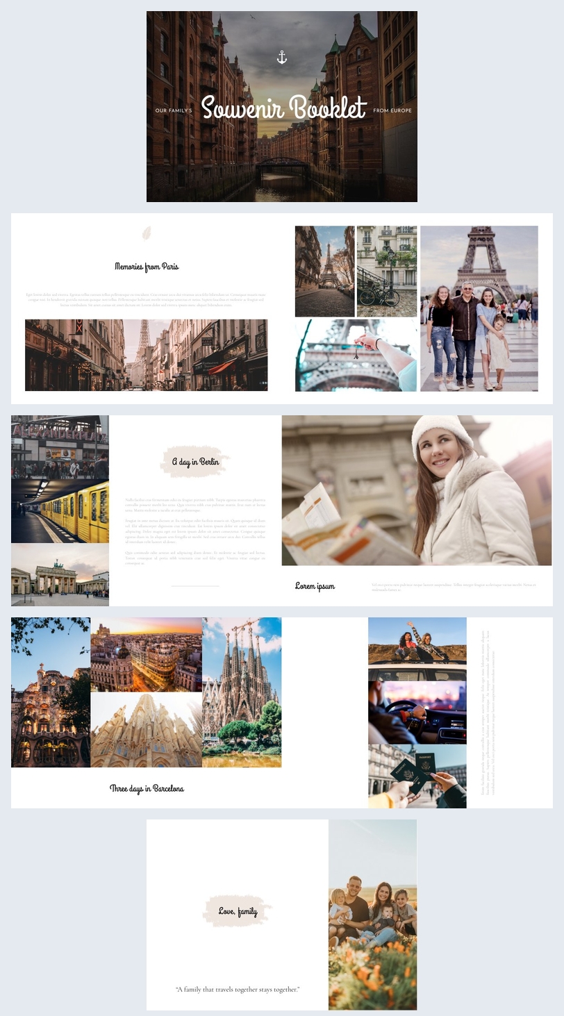 Customizable Souvenir Booklet Template Flipsnack