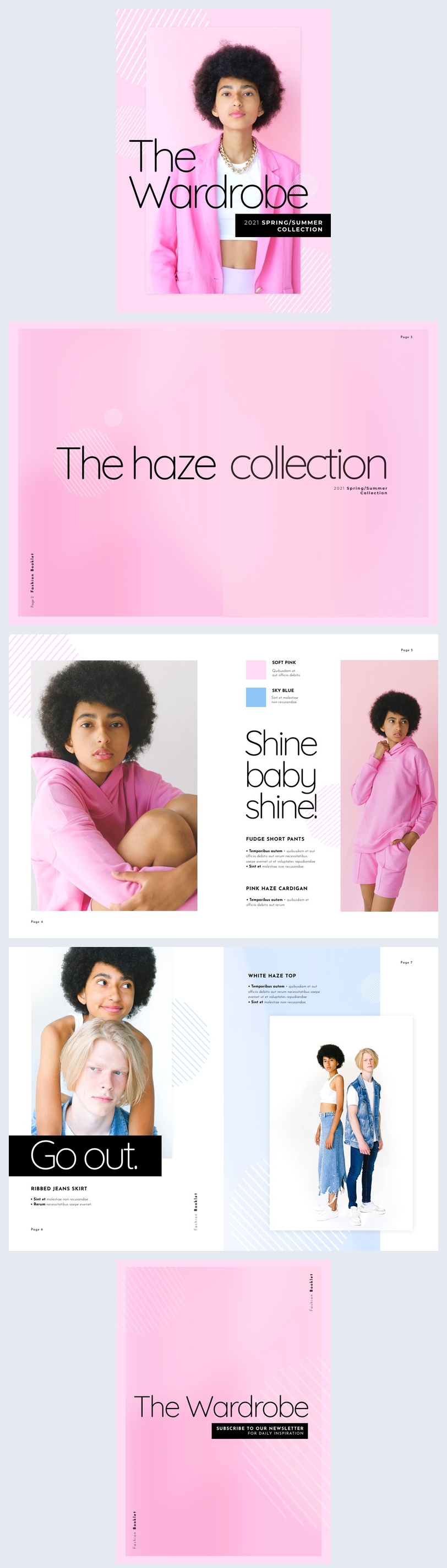 Fashion Lookbook Template For PDF Download Flipsnack