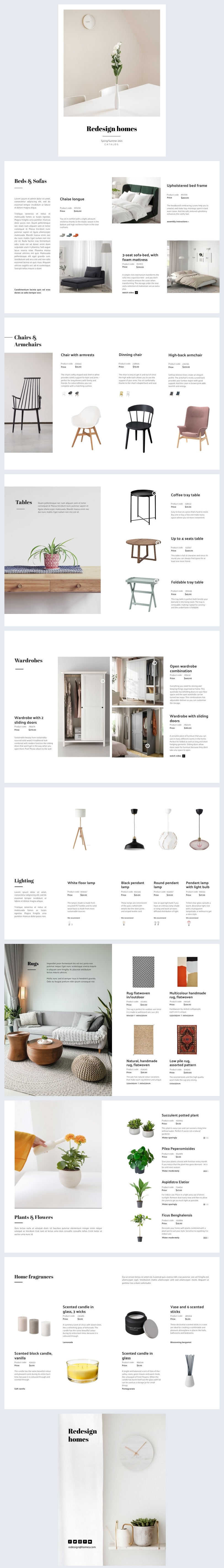 Automated Home Decor Product Catalog Template Flipsnack