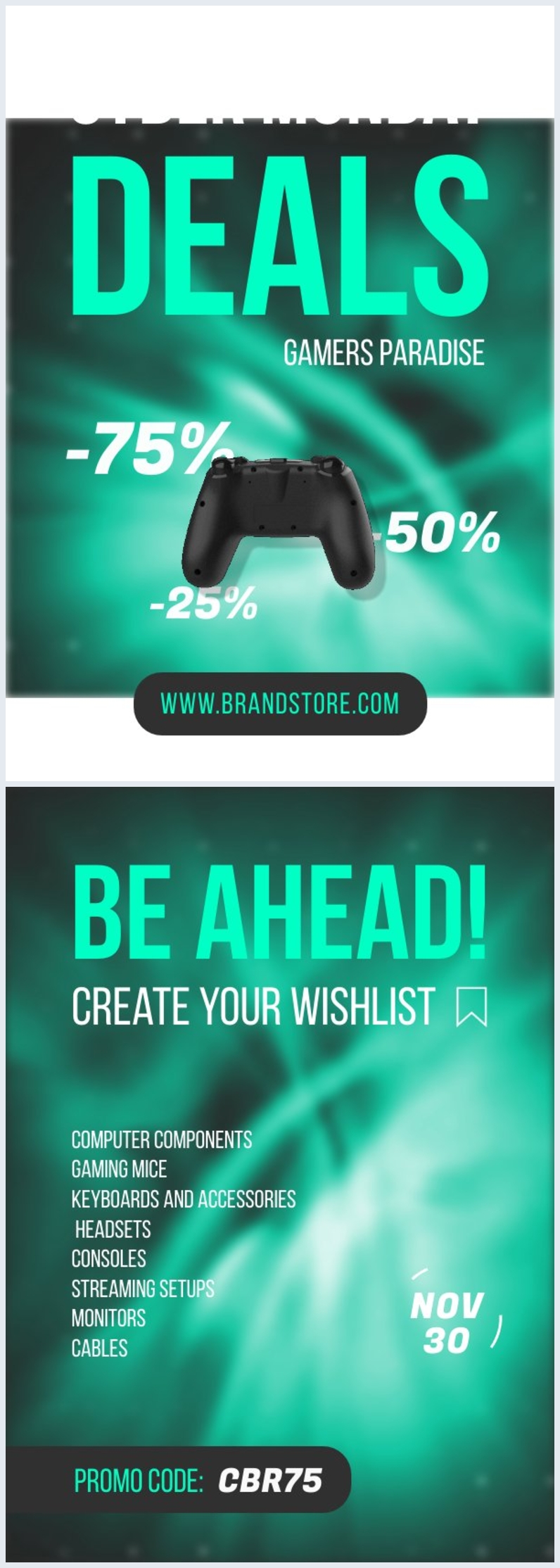 Interactive Cyber Monday Deals Flyer Template Flipsnack