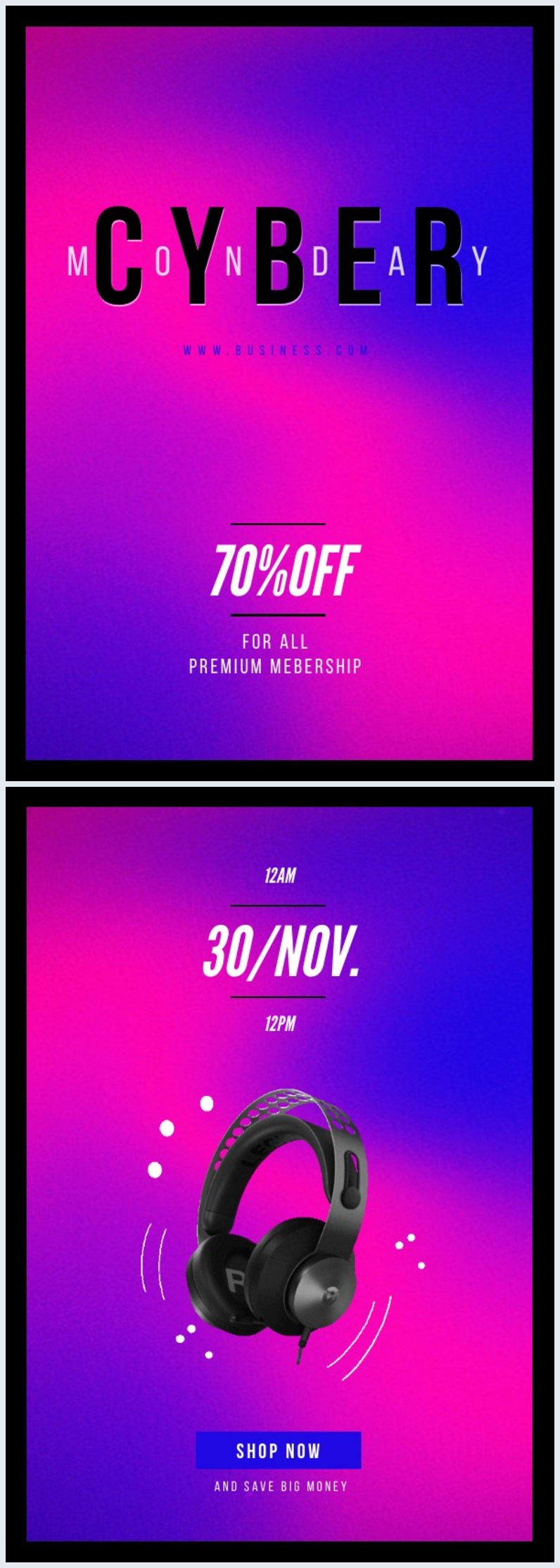 Interactive Cyber Monday Sale Flyer Template Flipsnack