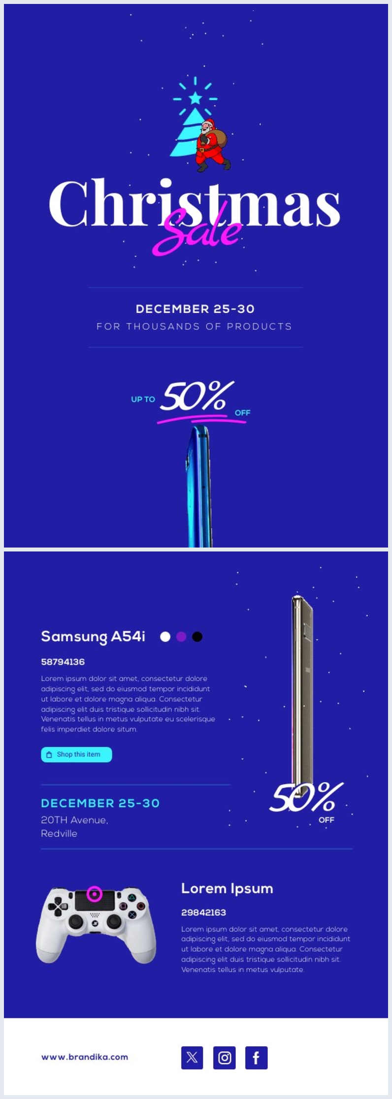 Digital Christmas Sale Flyer Template Flipsnack