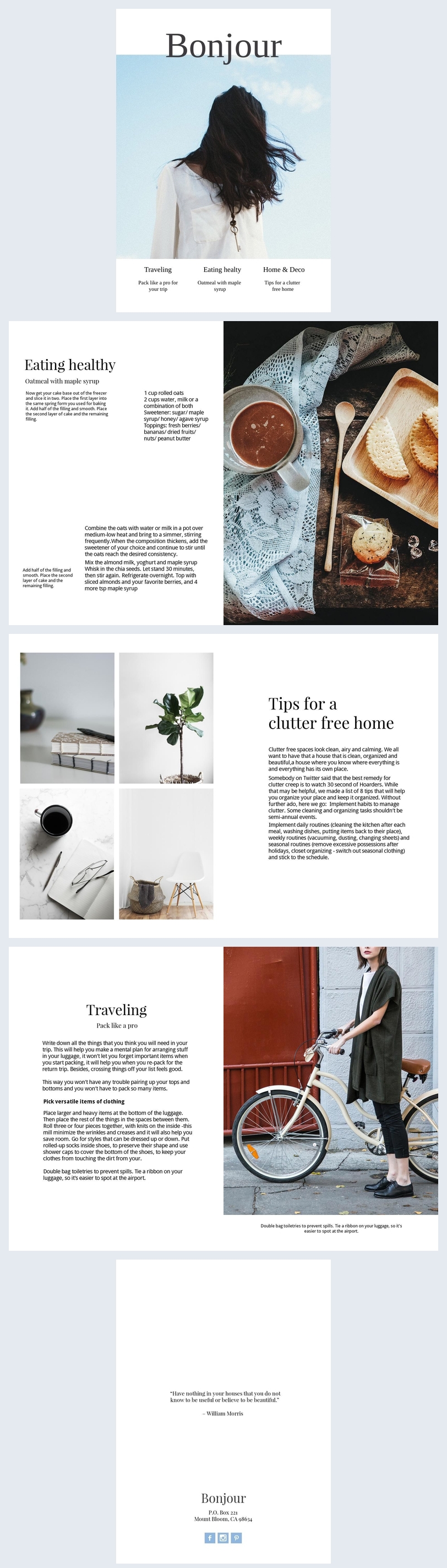 Free Minimalist Magazine Template & Design Flipsnack