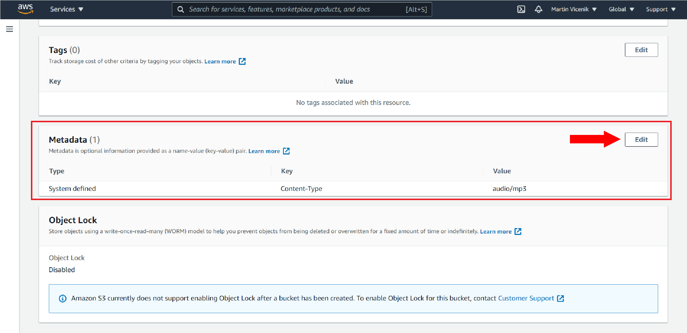 How to set correct MIME type on videos in Amazon S3