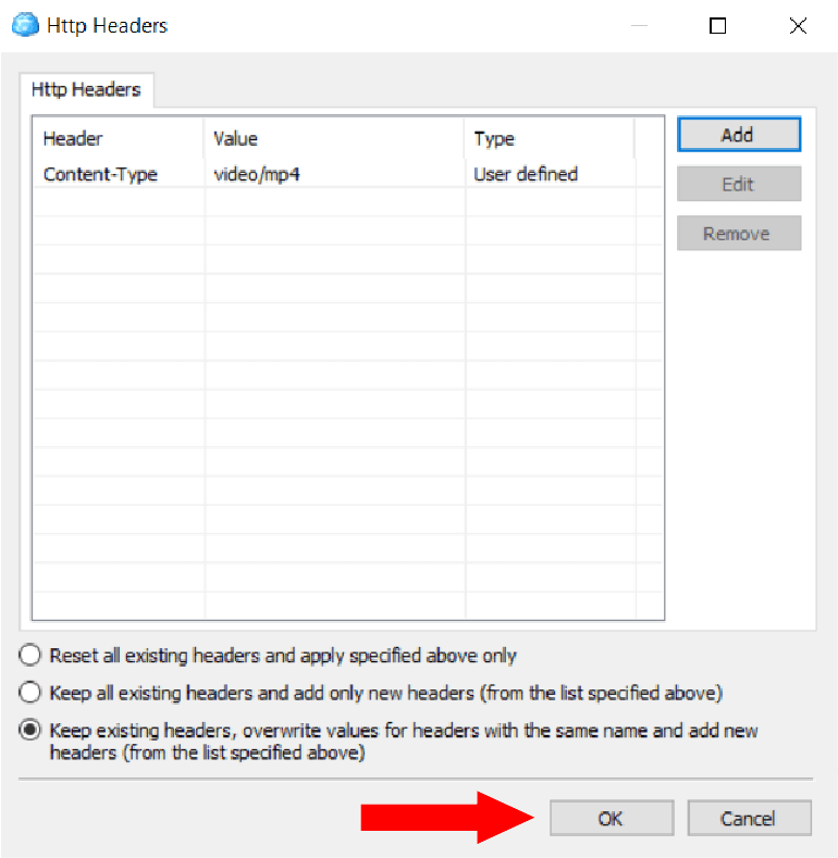 How to set correct MIME type on videos in Amazon S3