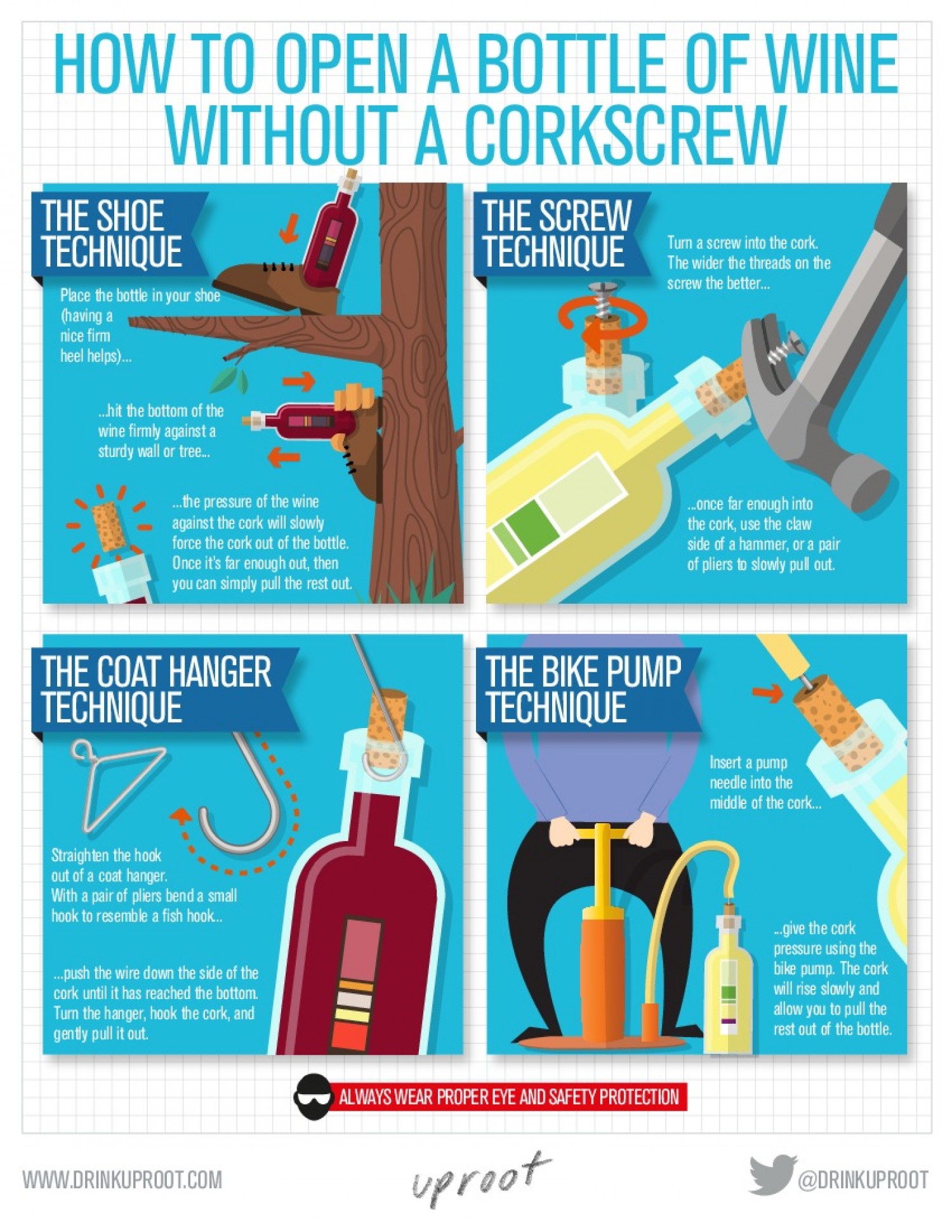 How To Open A Bottle Of Wine Without Bottle Opener at Tony Greene blog