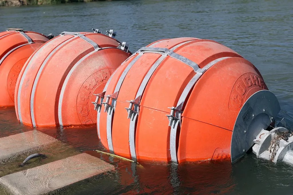 Fotogalería Muro de boyas antimigrantes en la frontera de México