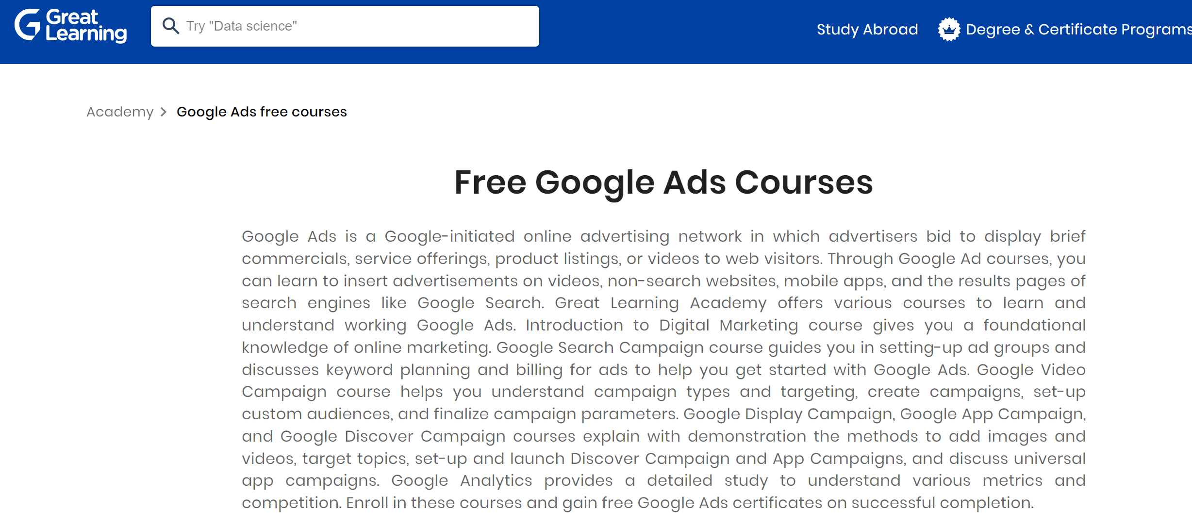 Top 10 Google Ads Online Courses for Beginners (Free and Paid) The