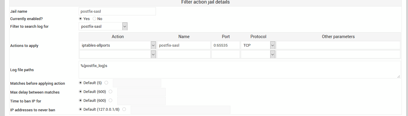Send timeouts using IMAP and TLS wildcard Cert Virtualmin