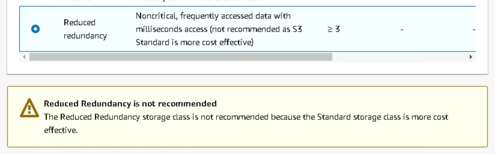 Change S3 Storage Class from Reduced Redundancy to S3 Standard