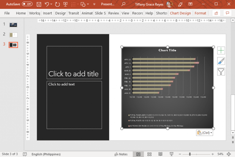 Embed or Insert Chart from Excel to PowerPoint FPPT