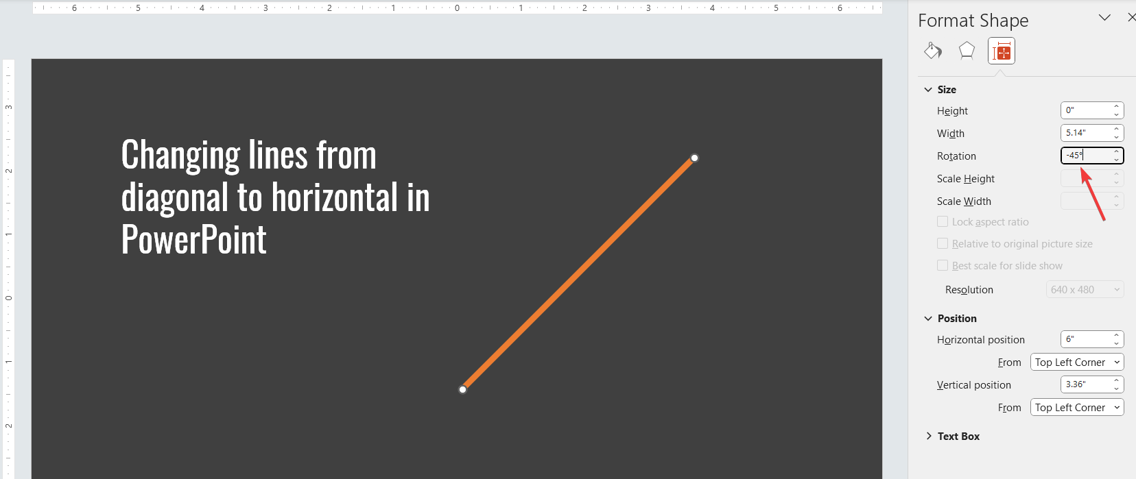 Line Transformation in PowerPoint Different ways to Change from