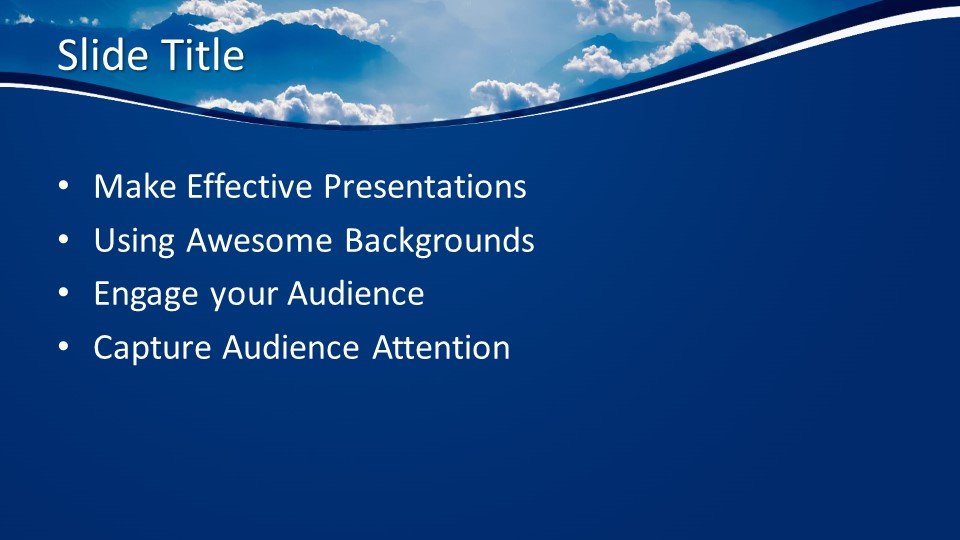 Free Blue Clouds PowerPoint Template Free PowerPoint Templates