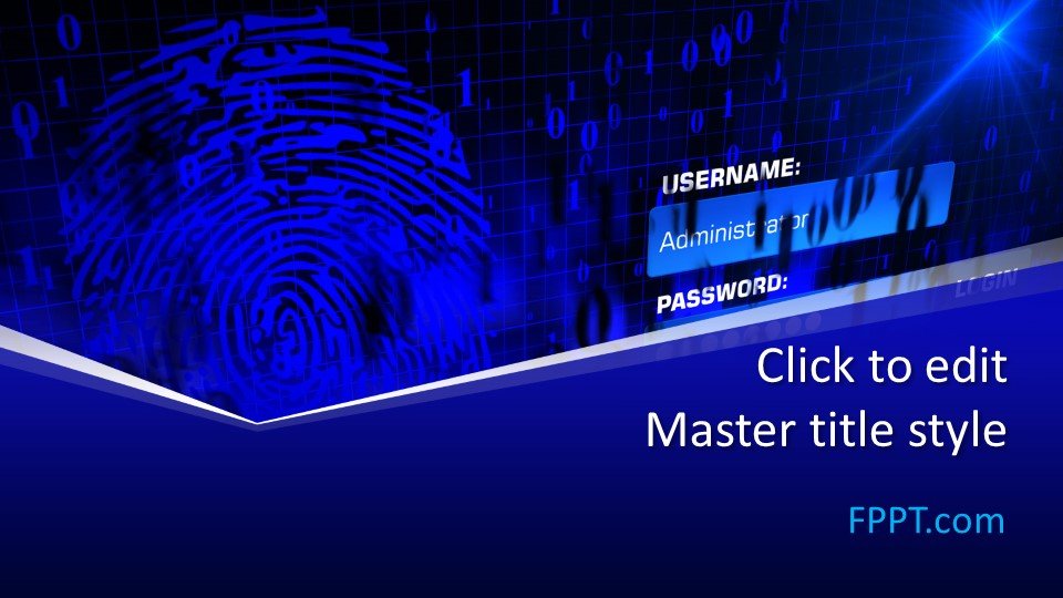 Free Authentication PowerPoint Template Free PowerPoint