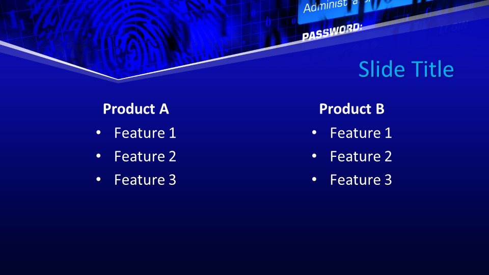 Free Authentication PowerPoint Template Free PowerPoint