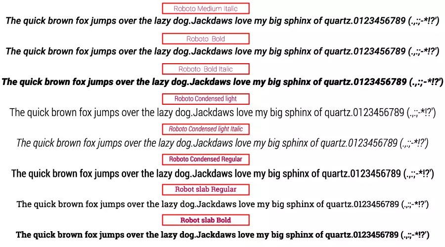 The Roboto Font Family Free Fonts Vault