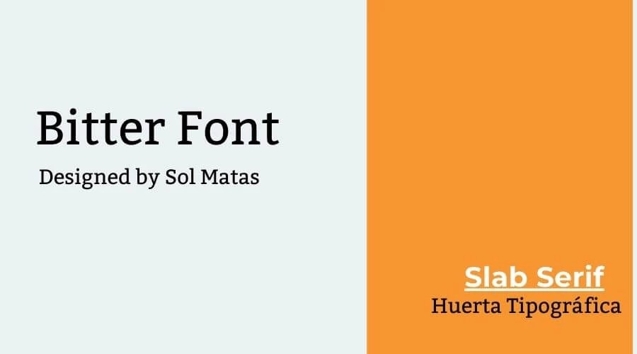 Bitter Font Free Fonts Vault