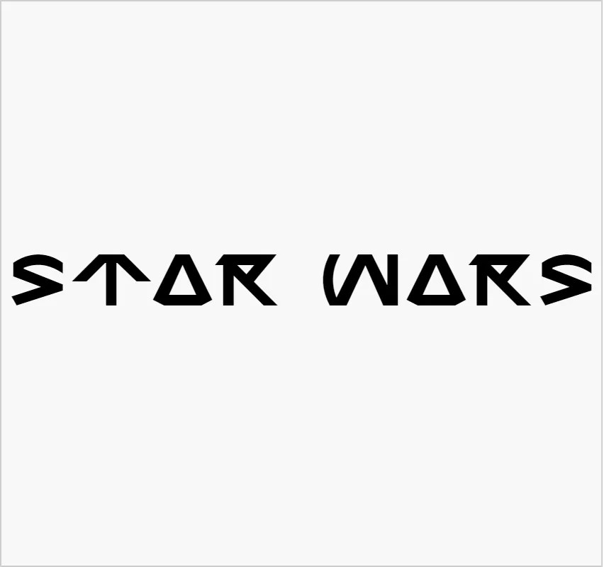 Star Wars Font Free Fonts Vault