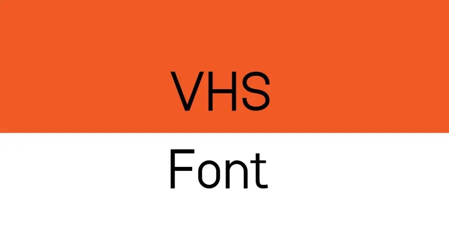 VHS Font Free Download Free Fonts Vault