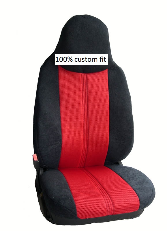 for SMART FORTWO SET LUXURIOUS SYNTHETIC SEAT COVER with BLACK VELOUR SIDES