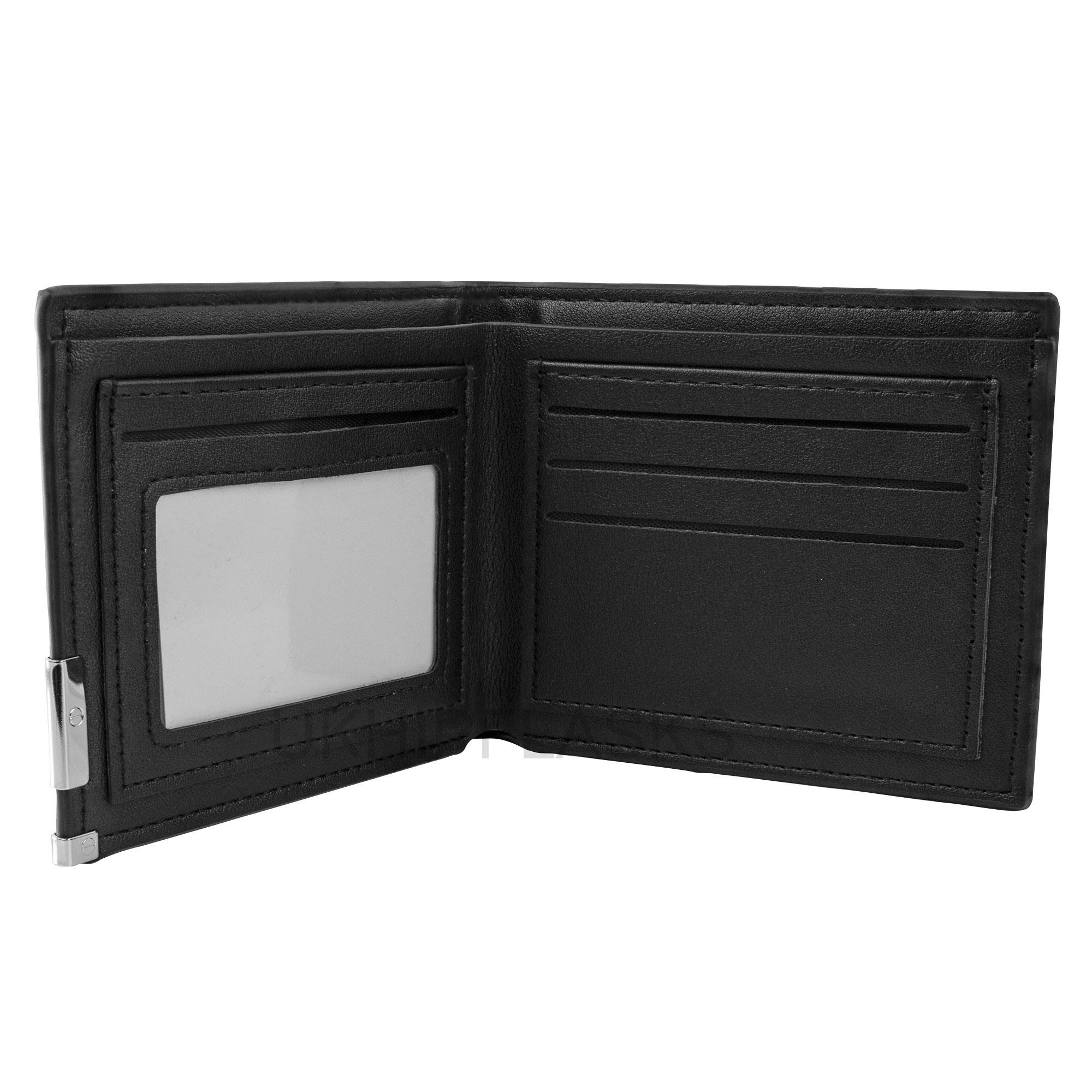Wholesale Men's Hip Wallet PU Leather Black