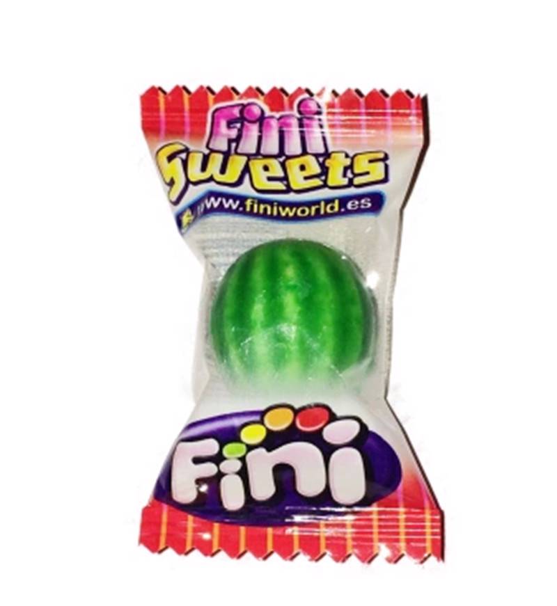 Fini Watermelon Fizzy Bubblegums Melon Bubble Gum Ball Sweets