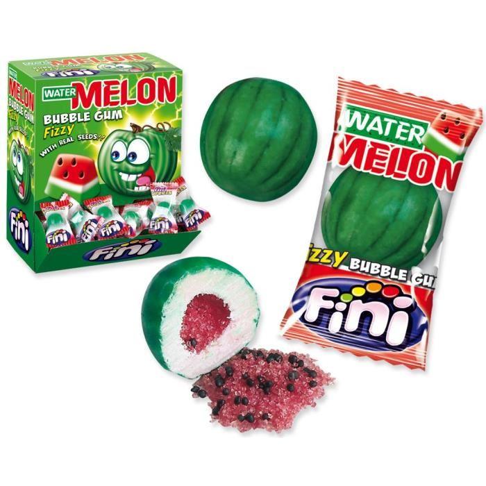 Fini Watermelon Fizzy Bubblegums Melon Bubble Gum Ball Sweets