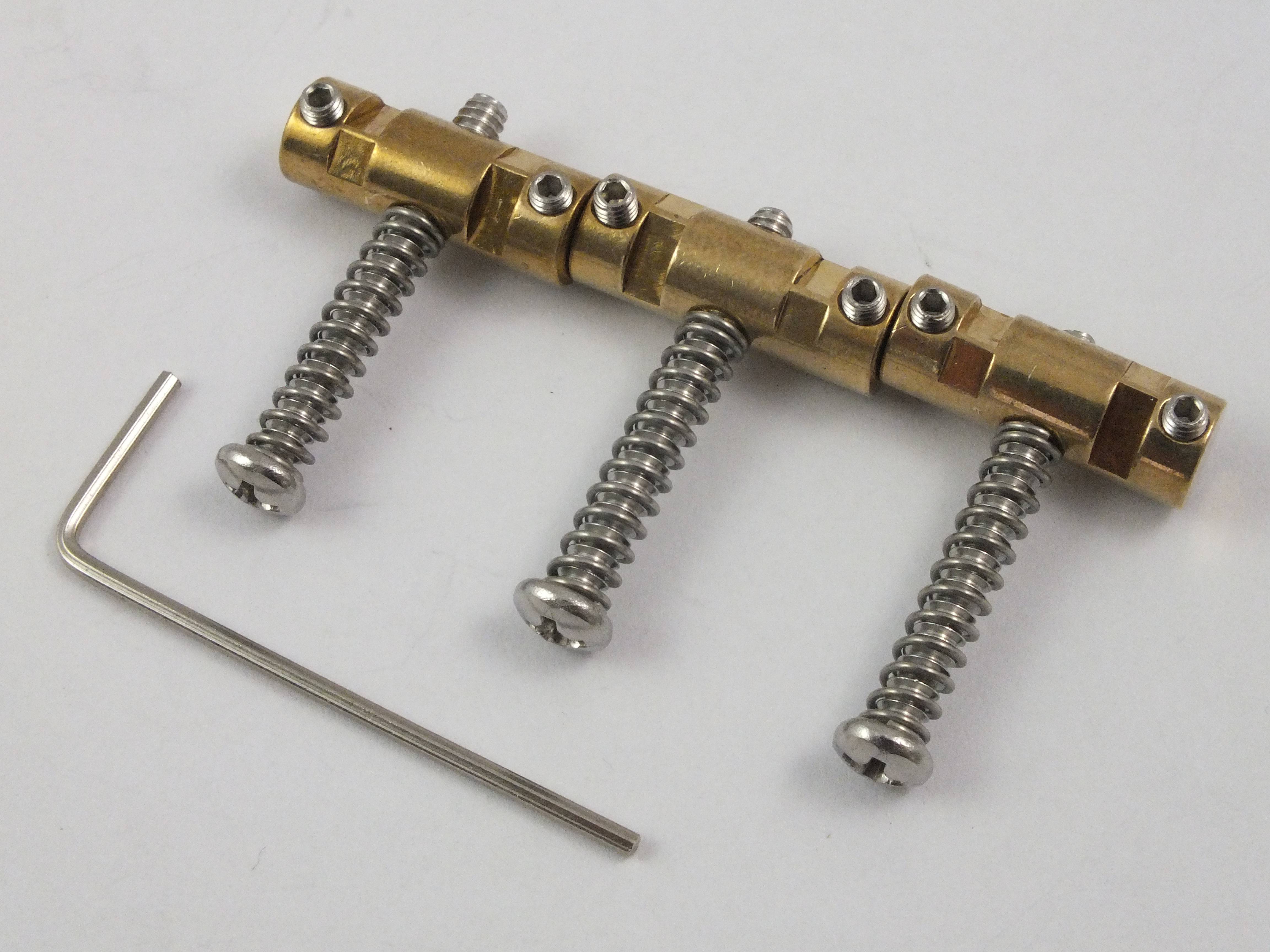 Compensated Brass Bridge Saddles for Telecaster guitars