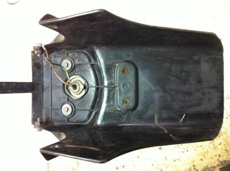 1980-82 Honda C70 CB400T CB450T CM200T Tail Light and Fender Assembly