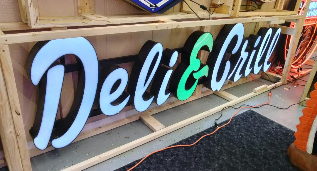 Deli & Grill Sign / LED Signs / Diner / Deli / Restaurant Signs