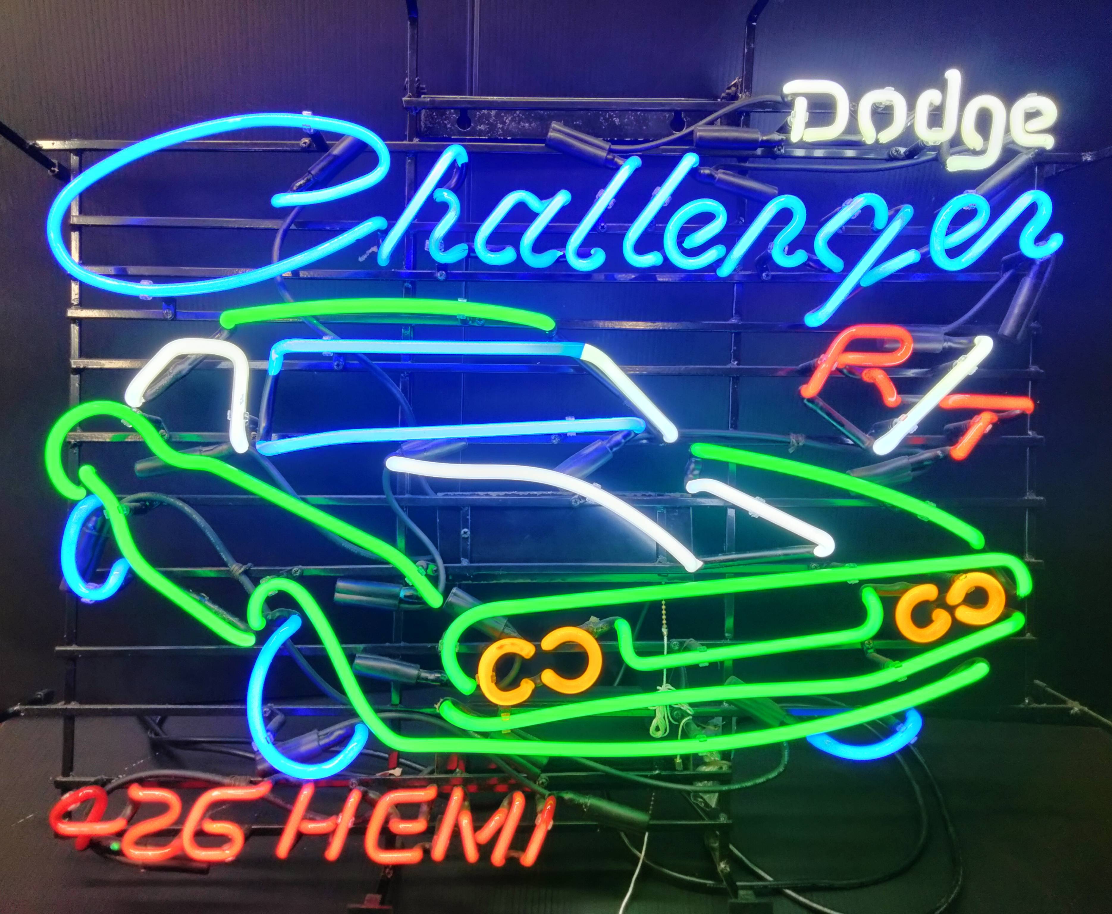 Dodge Challenger Neon / Challenger Neon Sign / Hemi Signs for Garage