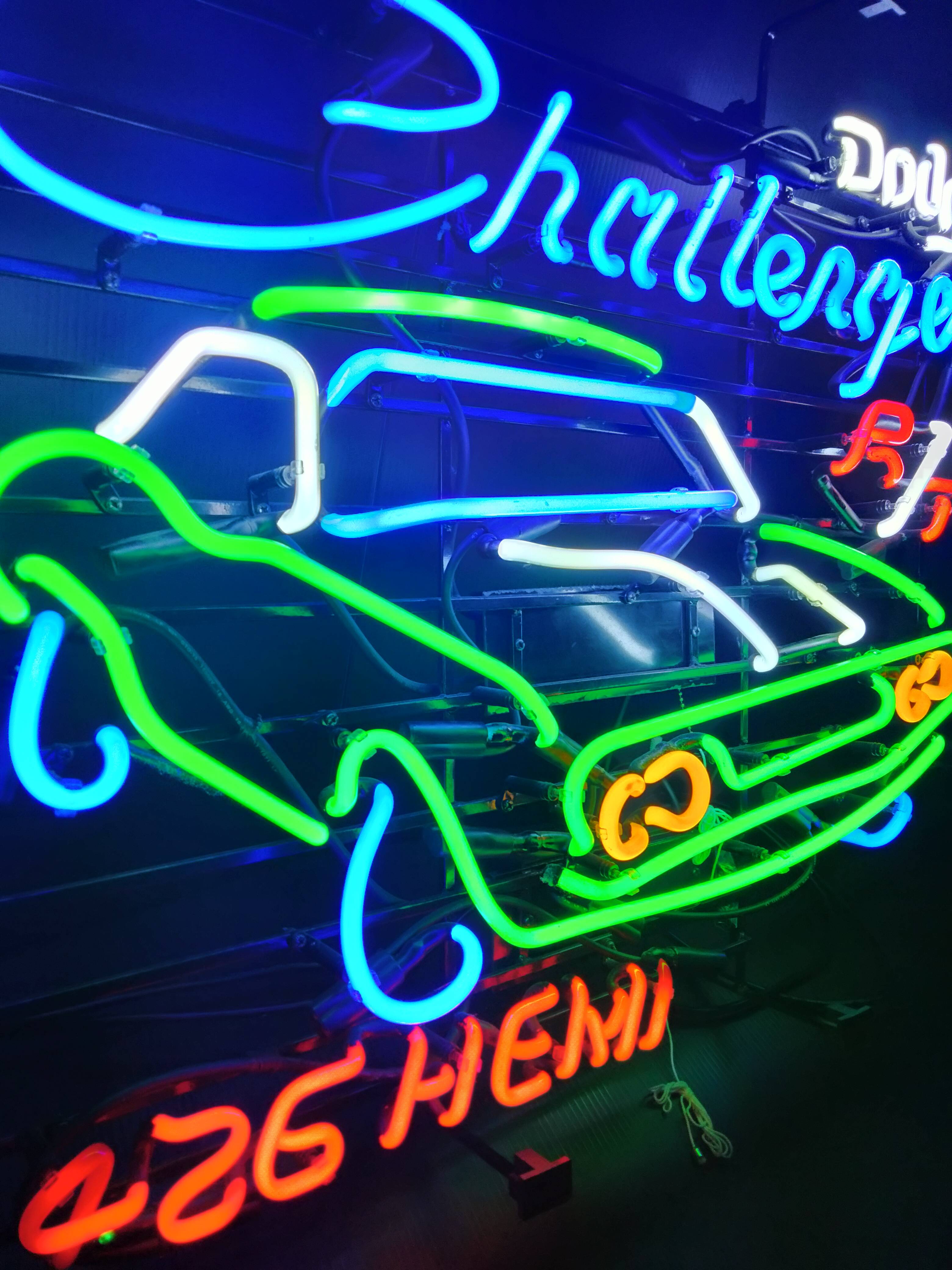 Dodge Challenger Neon / Challenger Neon Sign / Hemi Signs for Garage