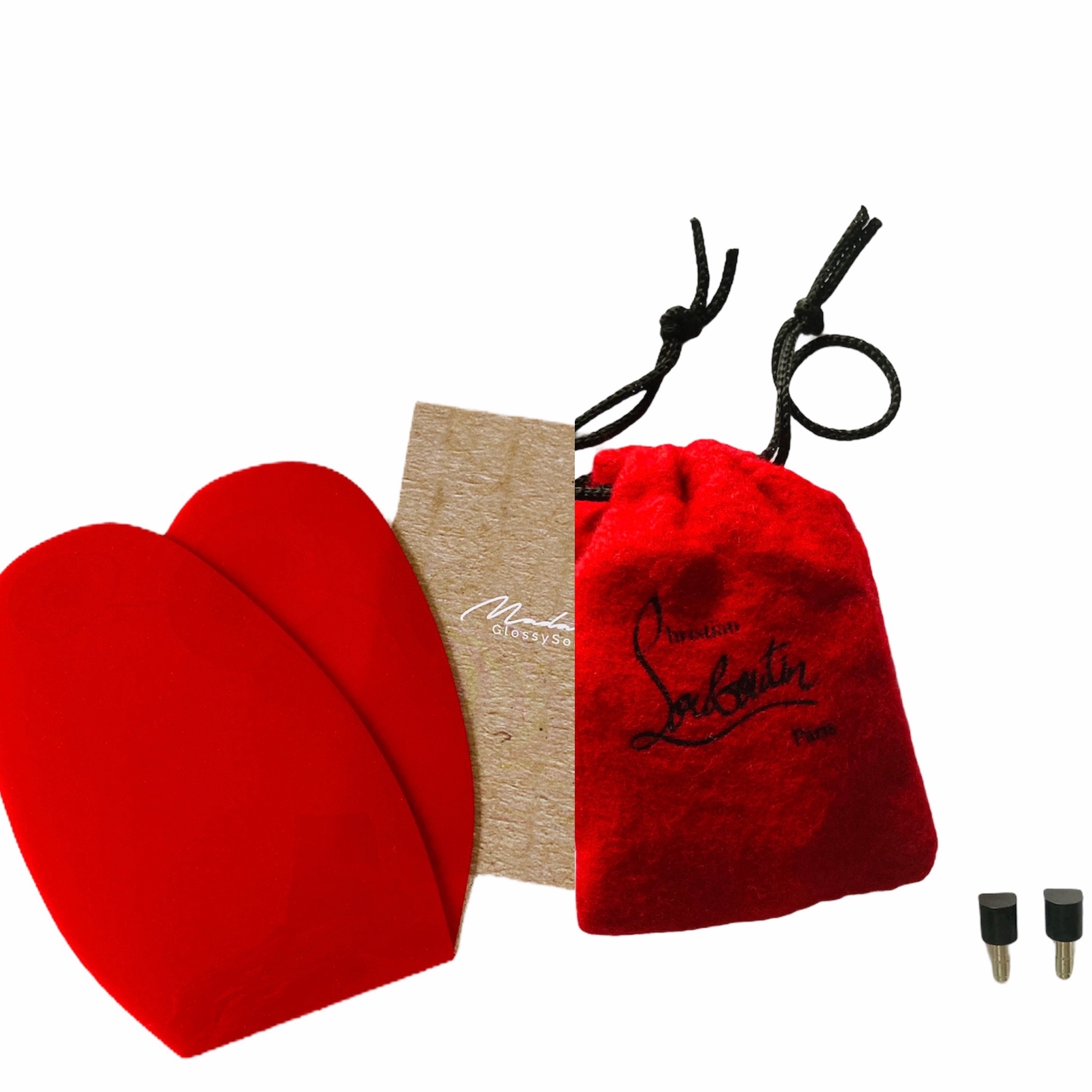 Christian Louboutin shoes repair Kit. Replacement Heel tips and Shoe