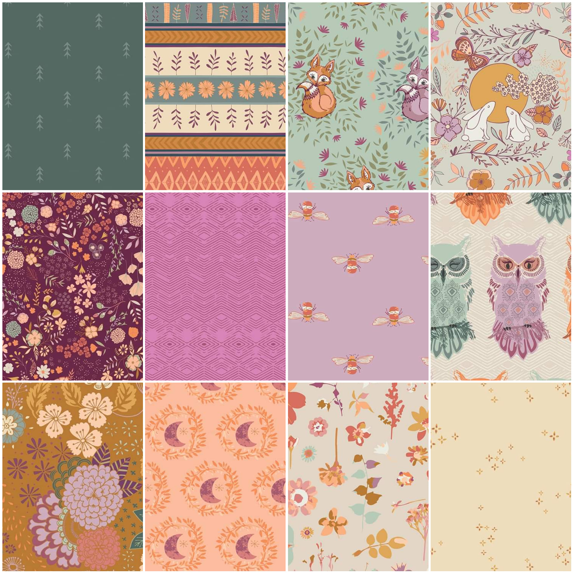 Art Gallery Fabrics Maureen Cracknell Crafting Magic Fat Quarter