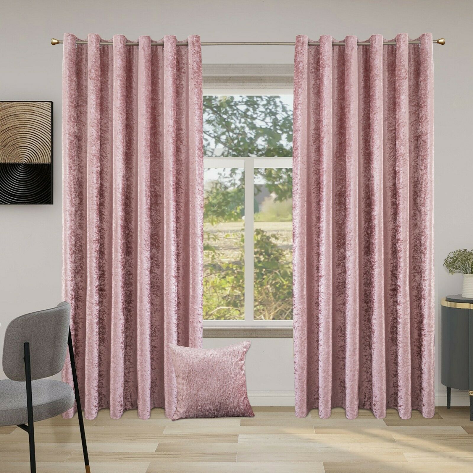 Crushed Velvet Blush Pink