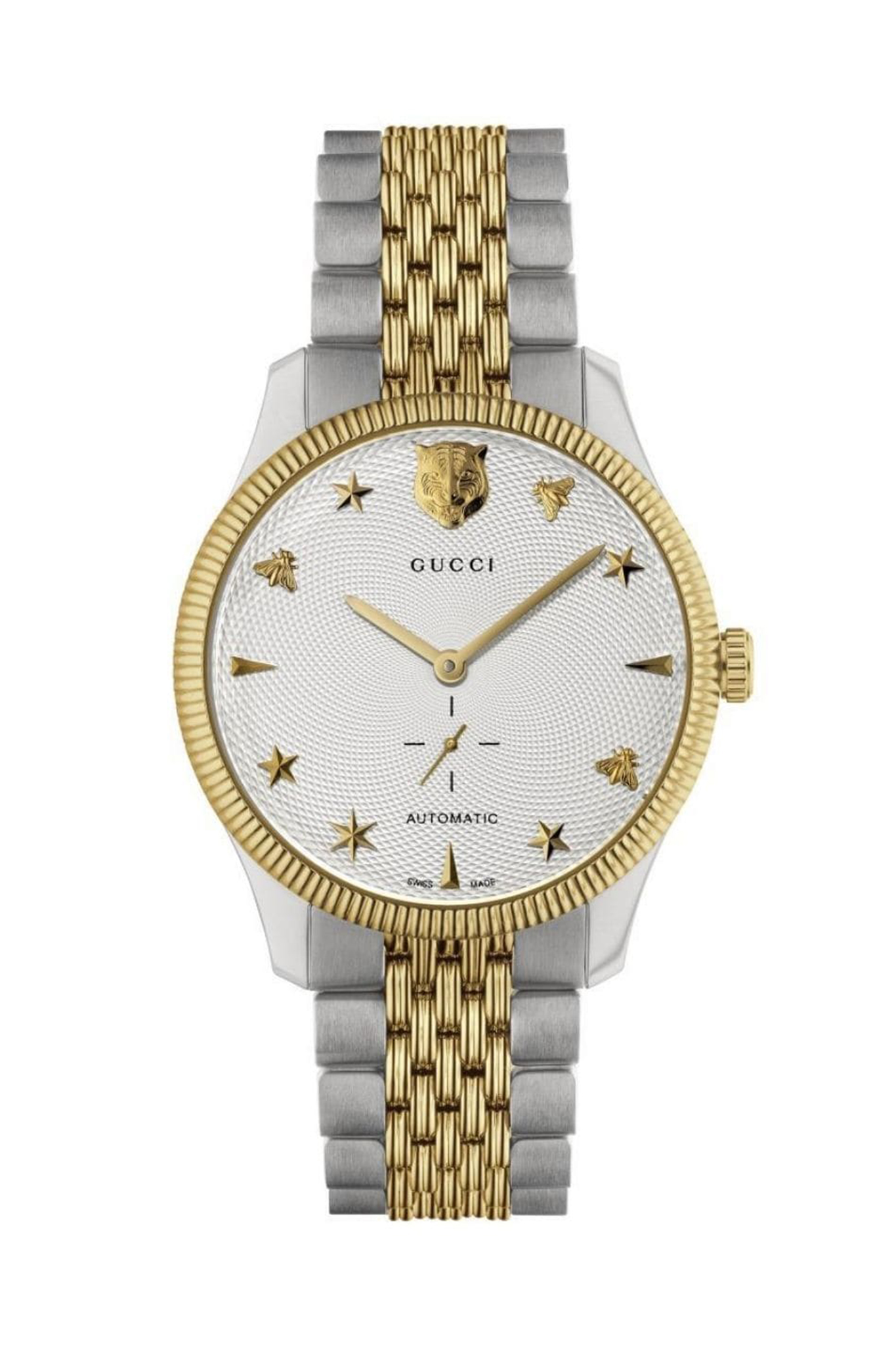 GUCCI YA126356 White Dial Stainless Steel Watch for Men