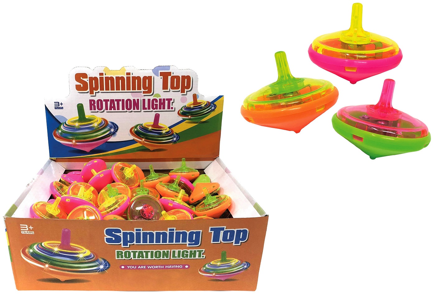 Light Up Spinning Tops Wholesale Glow Sticks & Light Up Toys