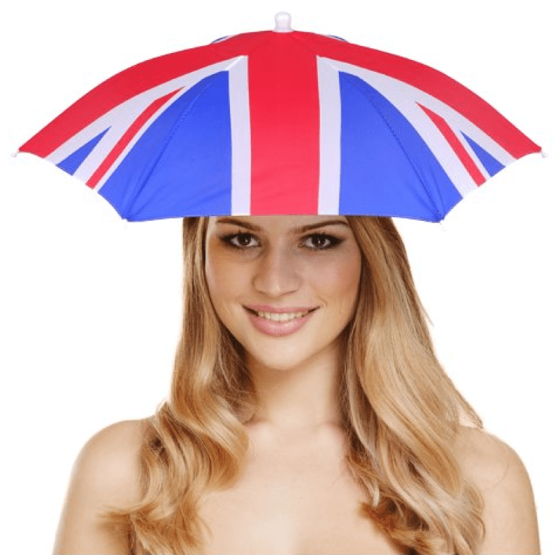 Union Jack Umbrella Hats Party Supplies